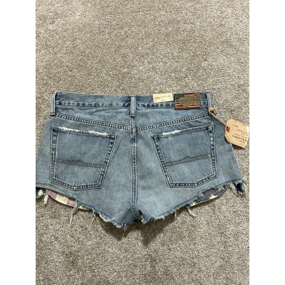 NEW Denim & Supply Ralph Lauren Boyfriend Cutoff Distress Denim Shorts Size 29 - Picture 8 of 8